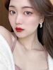 New Hot Brand Vintage Pearl Earring for Women Luxury Jewelry Designer Eardrop Fashion Lady Party High Quality Stud Earrings