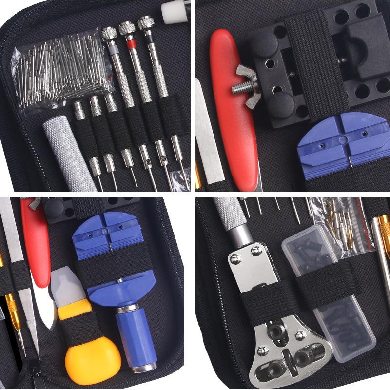 147pcs Watch Repair Tool Kit Watchmaker Link Pin Remover Case Opener Spring Bar Horlogemaker Gereedschap Nh35 Clock Repair Set