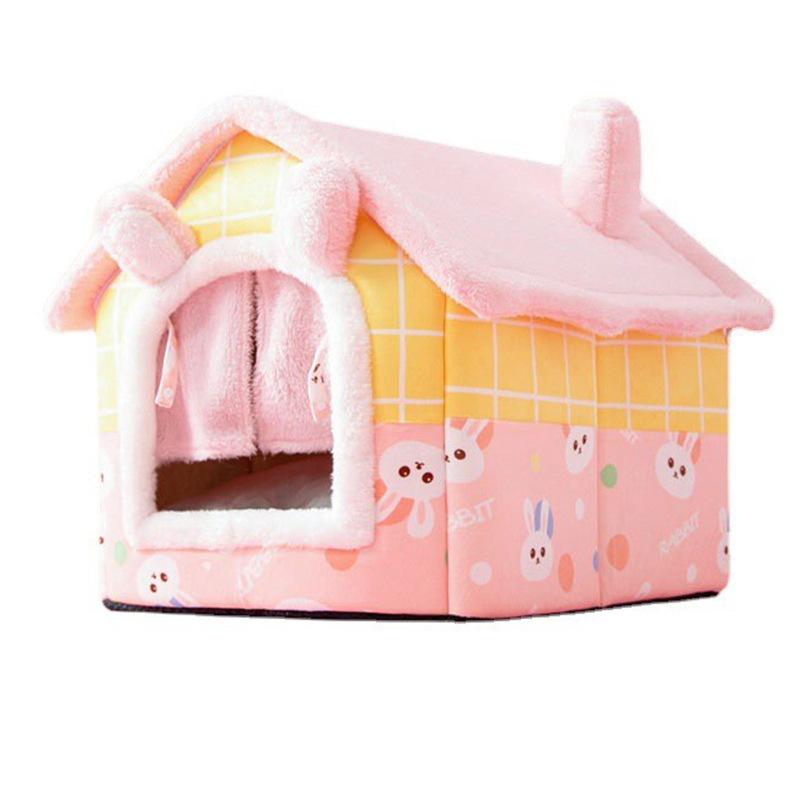 Winter Warmes Katzennest Haus Typ Katzenhaus Katze Vier Jahreszeiten Katzenbett Katzenvilla Teddy Bichon Hundehaus Heimtierbedarf