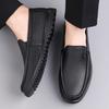 Fashion 2025 Spring Autumn Soft Leather Shoes for Men Fashion Casual Solid Color Light Loafers Male British Style New Designer Shies Man