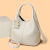 Handbag - Soft Leather Shoulder Bag for Carrying - Fashionable Single-shoulder Crossbody Bag - High-quality Bucket Bag