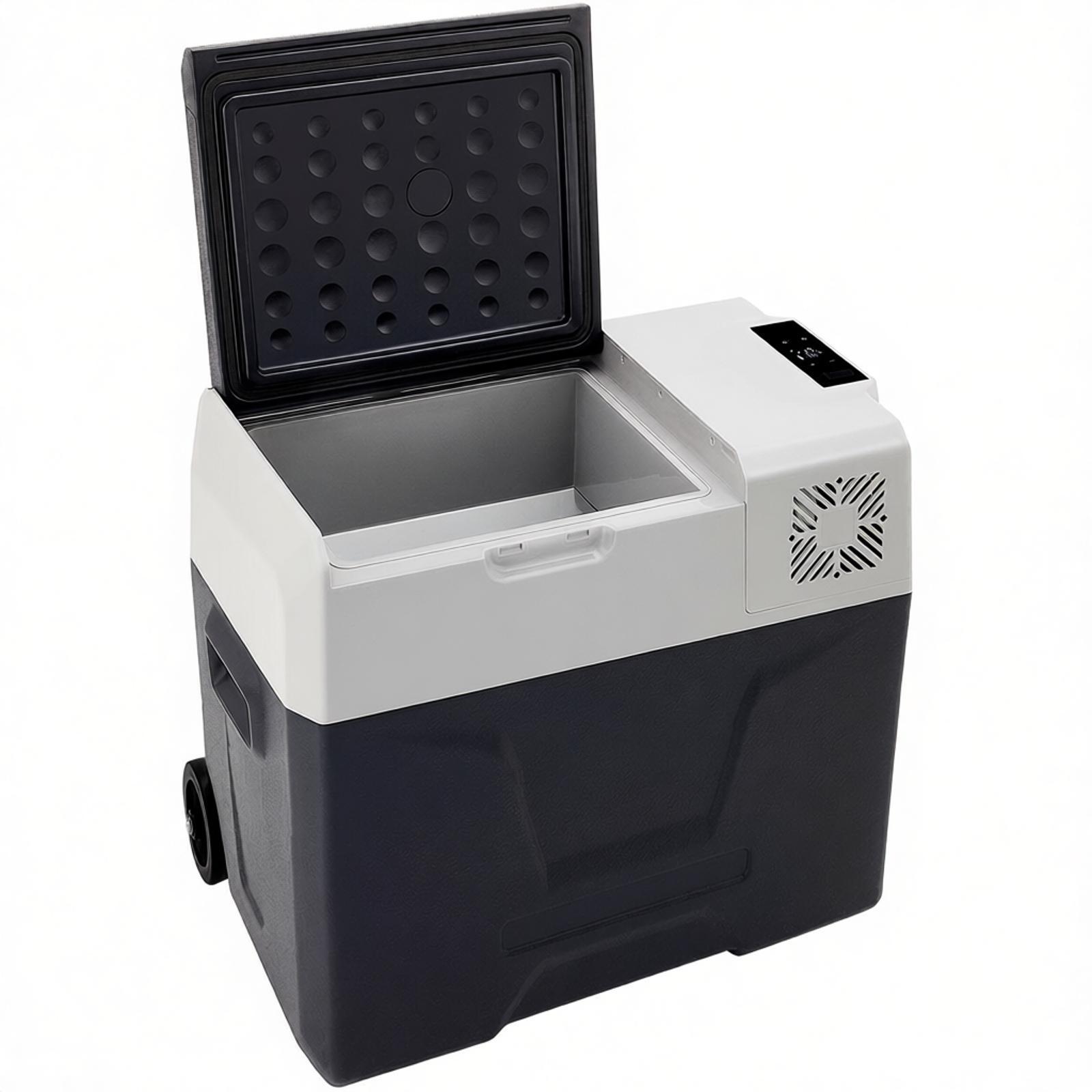 Компрессорный холодильник 50 л Маленький холодильник Велосипед Кемпинг Портативный холодильник чёрный