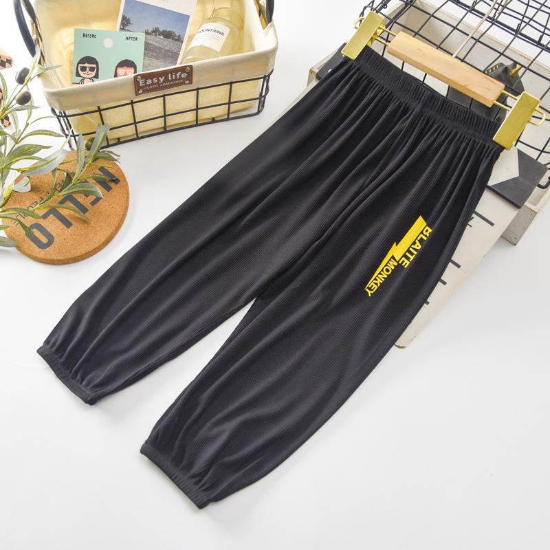 Kids' Anti-Mosquito Cotton Pants: Summer Cool, Lightweight, Versatile Casual Wear for Boys and Girls