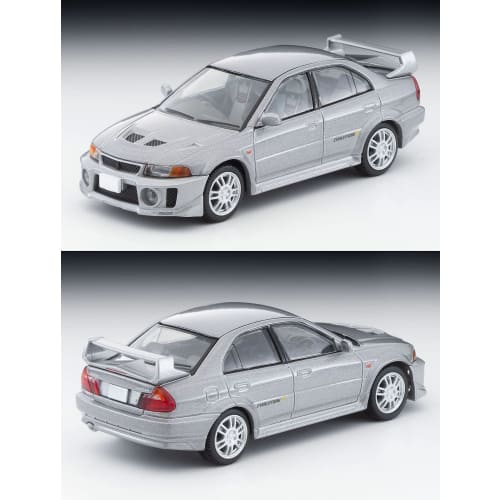 Tomytec Tomica Limited Vintage Neo 1/64 Scale LV-N187d Mitsubishi Lancer GSR Evolution V Silver Finished Model