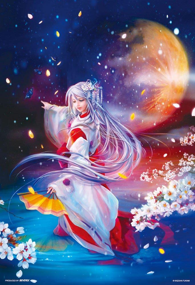 

300 piece jigsaw puzzle Shinsen Manyo Reigetsu~Moonlit dance~(26x38cm)