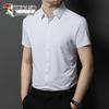 Men's Ice Silk Short-Sleeve Business Casual Shirt
