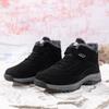 Women's Waterproof Plush Snow Boots - Non-Slip, Wide Fit with Velcro