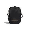 Adidas Originals Logo Gold Label Printed Zipper Polyester Shoulder Crossbody Bag Unisex Bags Black GF3199