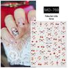 3D Cute Polka Dot Little Horse Glitter Nail Art Stickers for New Year DIY