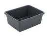 Rectangular Plastic Bowl 33X26Cm 8L Dark Gray -Ben