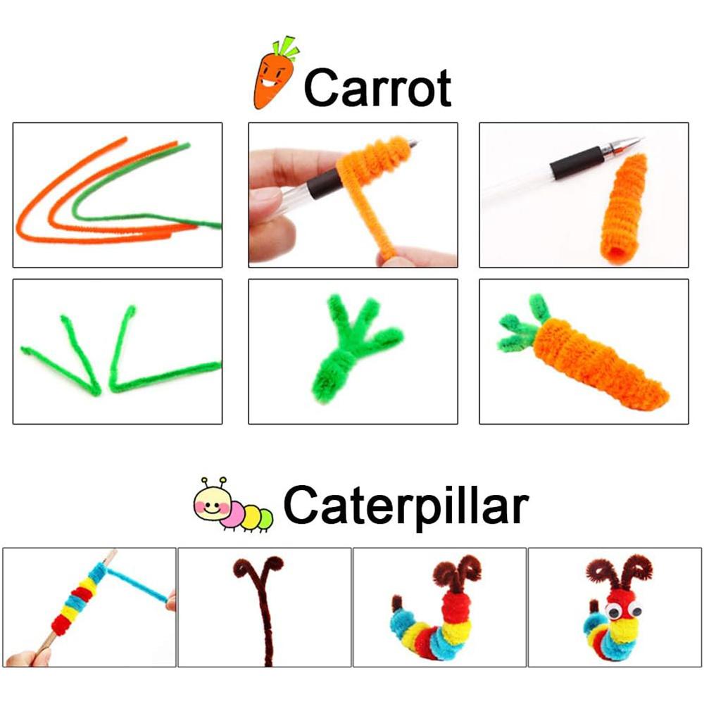 200 Pieces Pipe Cleaners, 10 Colours Gold Onion Twist Sticks for DIY Crafts Decoration Creative School Projects