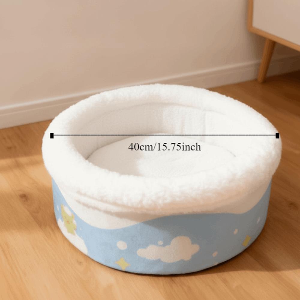 Warm Bathtub Cat Bed Round Cat Sleeping Bag Cat Bed Cave Dog Sleeping Nest  for Cats and Dogs