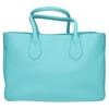 A.D.M.J. Accessoires De Mademoiselle [Good Condition] Shrink leather Tote Bag TurquoiseUsed