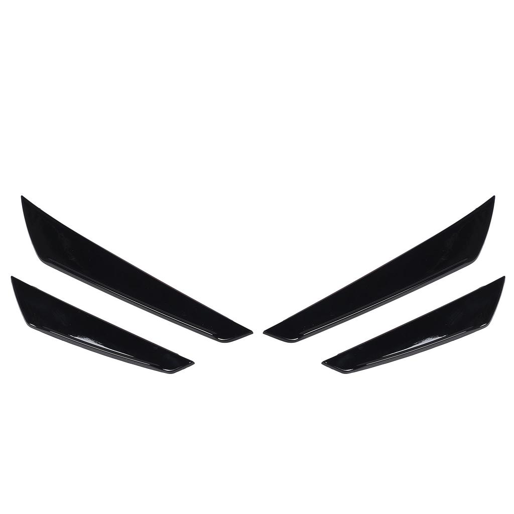 4 Pcs Front Bumper Side Splitter Glossy Black Improve Streamline Decorative for WRX STI VB 2022 Onwards
