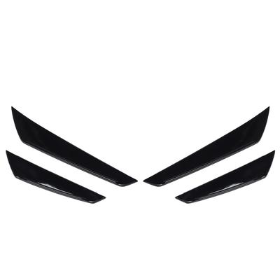 4 Pcs Front Bumper Side Splitter Glossy Black Improve Streamline Decorative for WRX STI VB 2022 Onwards