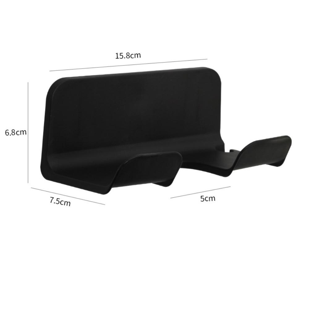 Portable Wall Mounted Hair Dryer Holder Self-adhesive Universal Hair Dryer Rack Non Perforated Bathroom Storage Rack