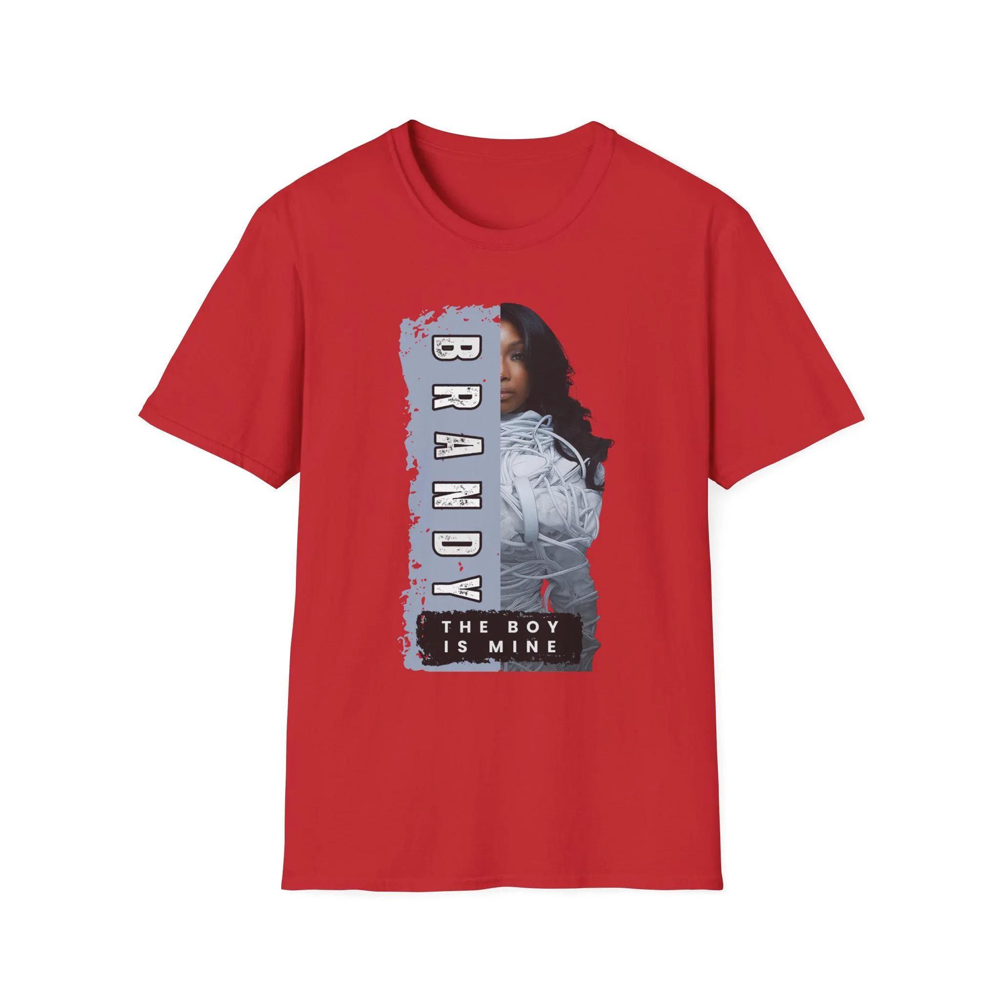 

Brandy Retro Diva Pattern Tshirt A 90s Nostalgic Style Gift for Music Lovers The Boy Is Mine Concert Commemorative Tshirt 3XL