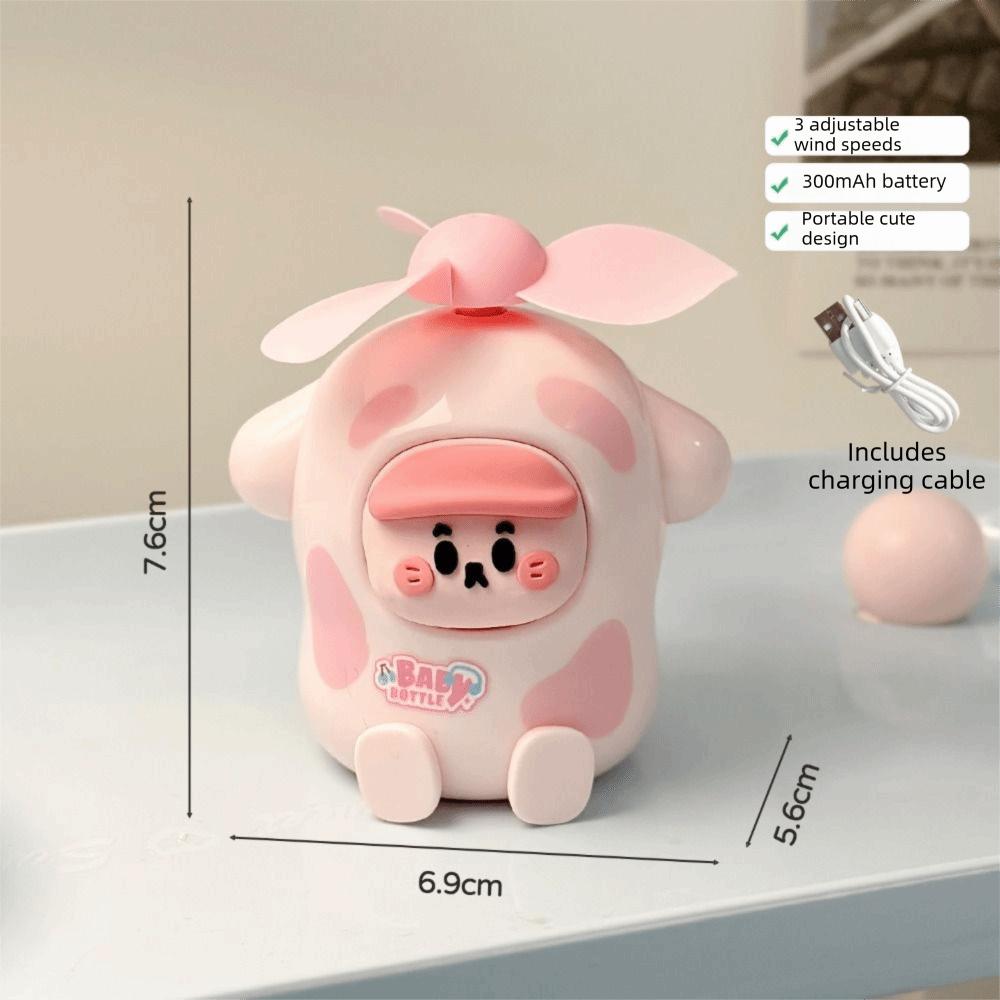 

Safe for Children 3 Speed Adjustable Mini Fan Handheld Portable Small Fan Child-Safe Blades Kids Fan Travel