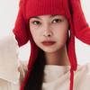 QUAFE PUPPY EARMUFF BEANIE_red