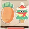 Pet Supplies Vertical Wall Sticker Cat Scratch Board Cartoon Christmas Tree Carrot Polyester Self-adhesive Anti Cat Scratch Sofa Protection Mat