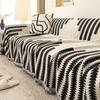 Chenille Jacquard Sofa Cover - Pet-Friendly Non-Slip Furniture Protector with Fringe Trim All-Season for Single/Double/Sectional Sofas