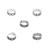 Promotional Foot Ring, Personalized Retro Flower Pentagram Hollow 5-Piece Set, Foot Ring And Foot Decoration.
