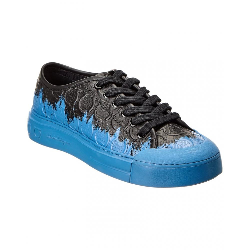 

Salvatore Ferragamo Ferragamo Rebel 4 Leather Sneaker Blue US 6/Regular