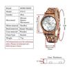 BOBO BIRD Wooden Pair Watches with Gift Box, Analog, Japanese Quartz Movement, Chronograph, Lightweight, Date Display, Stopwatch, Men's & Women's, Cou