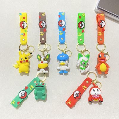 Süßer Pokemon Schlüsselanhänger Gengar Snorlax Mimikyu Anime Actionfigur Spielzeug Schlüsselanhänger Anhänger Geschenk Hohe Qualität Perfektes Geschenk