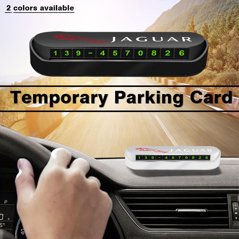 1 szt. Nowa tymczasowa karta parkingowa do samochodu Odznaka Stylizacja samochodu Dla Jaguar XF XE XJ F-Pace X-Type S-Type F-Type E-Pace I-PACE XK