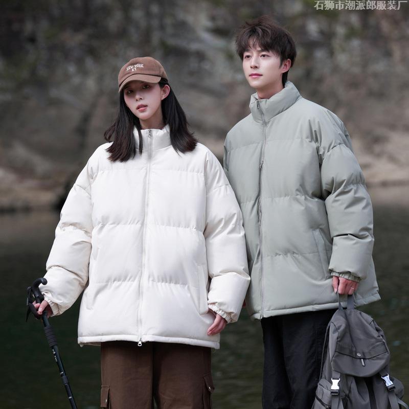 Men's and women's same cotton-padded clothes, new winter casual loose cotton-padded clothes, youth thickened jackets