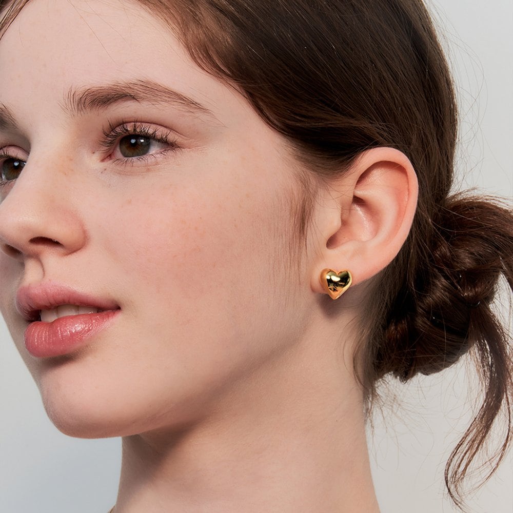 [Hei][Worn by Nam Ji-hyun, Salon Drip Jang Do-yeon, and Oh My Girl Arin] Humming Heart Earrings