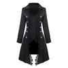 European & American Women's Medieval Lace Spliced Trench Coat Costume Set