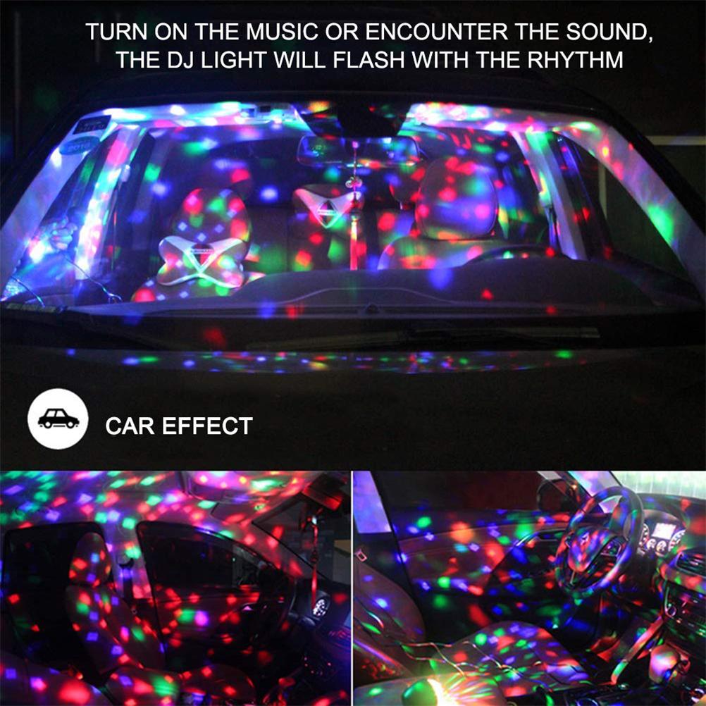 Lights LED Ball Stage Effect Rotating Party Light Sound Activated RC Bulb for DJ  KTV Dancing