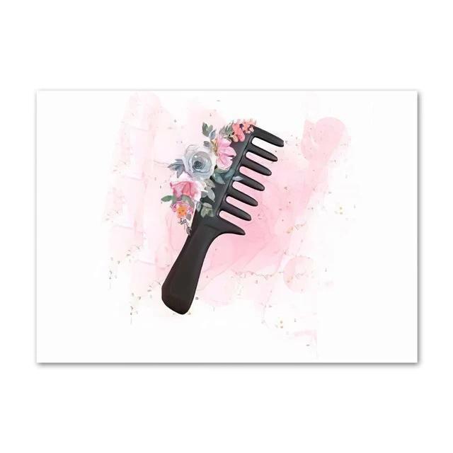 Hair  Salon Canvas Painting Decoration Aesthetic Wall Art Living Room Home Decor Gift