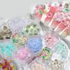 3D Flower Leaf Nails Art Charms Rose Flower Nail Charms for DIY Jewelry Making