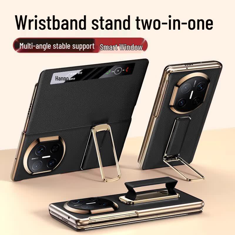 Hanuo Genuine Leather Magnetic Flip Case for Huawei Mate X7 Foldable Huawei Mate X7/X7 Collector s Edition