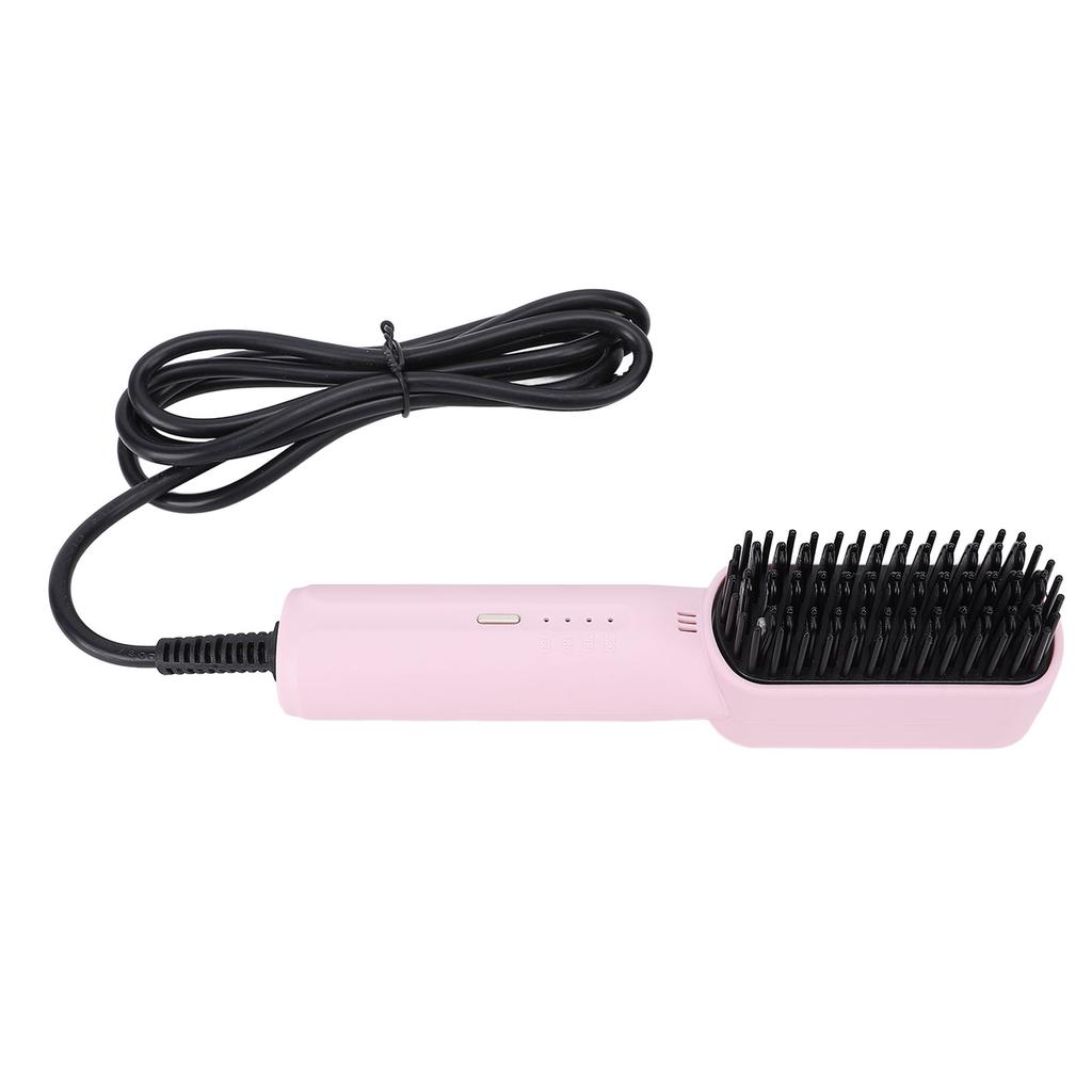 Hair Straightening Brush Negative Ionic Hair Straightener Brush Hairdressing Tool Heat Settings Anti