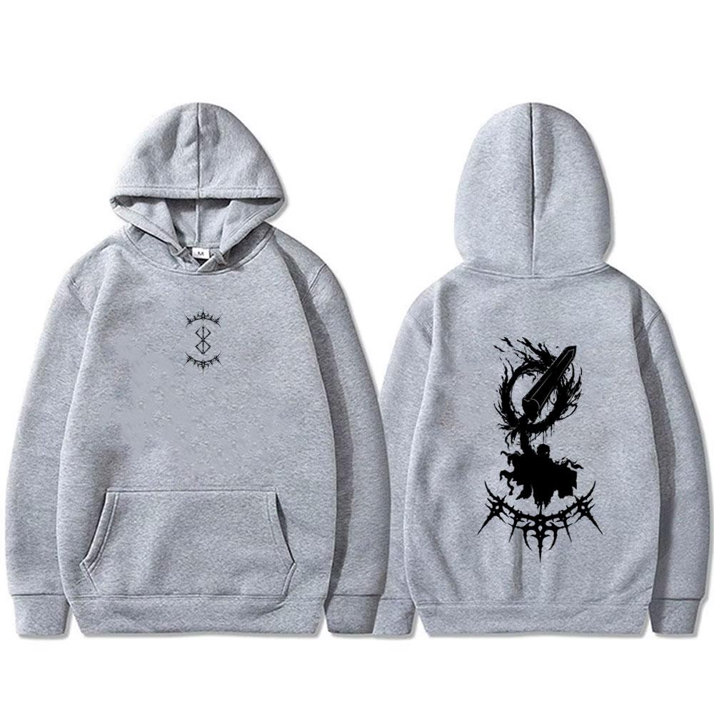 Anime Berserk Guts Hoodie Harajuku Manga Skull Knight Gatsu Griffith Zodd Sweatshirt Men Women Fashion Tops