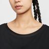 Nike Solid Color Crew Neck Long Sleeve T-Shirt Women tops IH8598-010