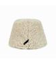 Bajal Fur Long Label Boucle Drop Bucket Hat Cream