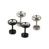 Hip Hop Hip Hop Earring Micro Inlay Rhinestone Fashion Stud Earring Simple Men Zircon Earrings  Men