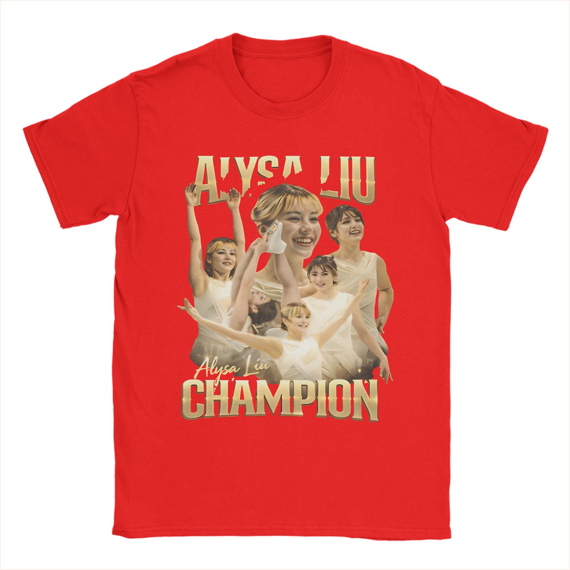 FIGURE SKATING QUEEN ALYSA LIU Merch Unisex Women T Shirt Pure Cotton Tee Printed  Tops Tshirt S