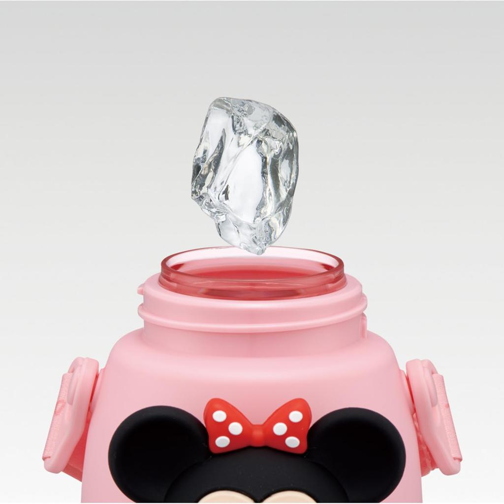 Skater 3D Mascot Straw Bottle Water Bottle 590ml Disney Tsum Tsum Minnie Disney Girls Children Kids Cute Straw Type PMSHP6-A