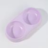 Double Cat Bowl Macaron Color Anti-Spill Pet Feeder - Oval Style