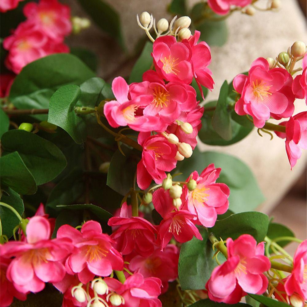 Lifelike Artificial Silk Jasmine Flower Long Stems DIY Simulation Jasmine Beautiful Colorful Fake Flowers
