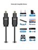 Toslink Optical Audio Cable: SPDIF Connection for TV, Soundbar, Amplifier, Projector.