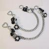Mobile Phone Lanyard Short Metal Women's Portable Chain Bag Decorative Chain Button Jewelry Phone Universal Anti Loss Lanyard