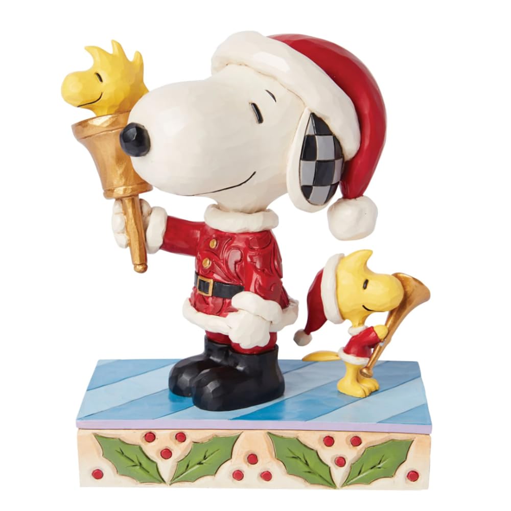 

enesco ДЖИМ ШОР Снупи Вудсток Санта Рождество 6015039 &