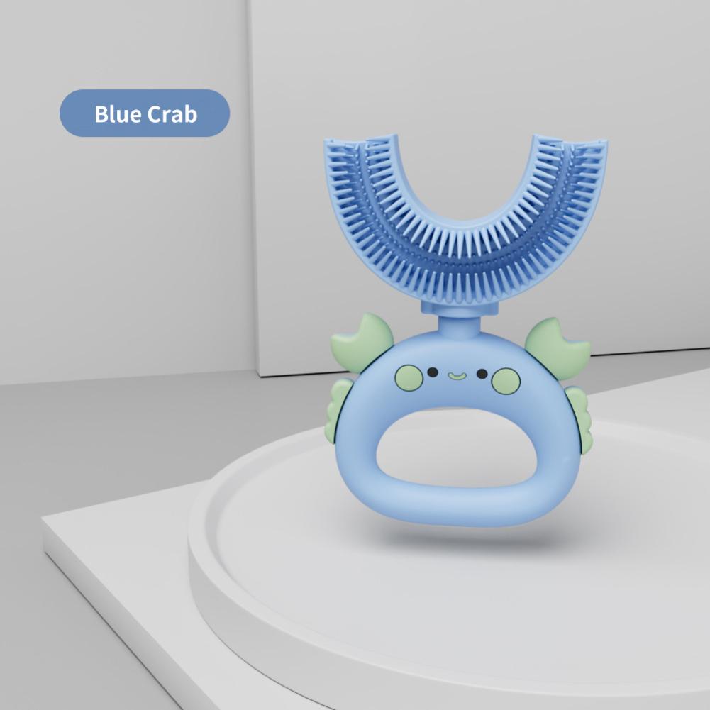 Children's Teeth Oral Care Cleaning Brush Baby Toothbrush 360 Degree U-shaped Soft Silicone Teethers Baby Toothbrush